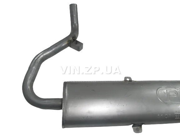 Глушитель ВАЗ 2121 Нива POLMO задний, алюминизированный 3