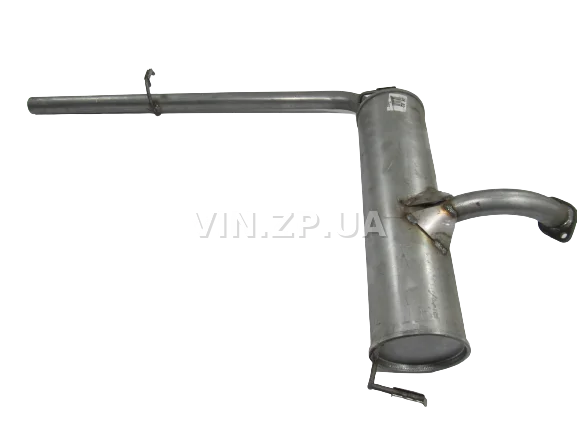 Глушитель Таврия 1102 POLMO задний в сборе с выпускной трубой, алюминизированный 4