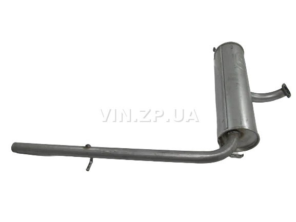 Глушитель Таврия 1102 POLMO задний в сборе с выпускной трубой, алюминизированный 5