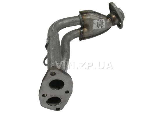 Труба приемная Таврия 1102, 1103, 1105 POLMO алюминизированная, без отверстия под датчик 3