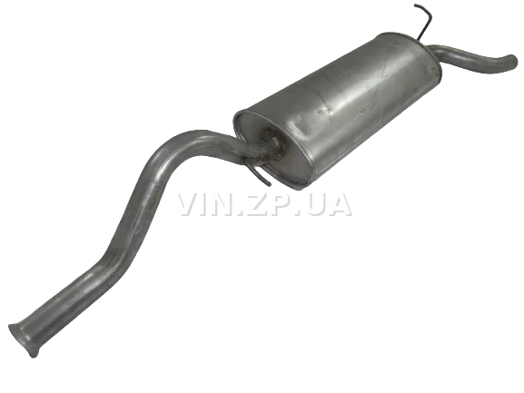 Глушитель ВАЗ 1118, 1117 Калина, седан и универсал POLMO задний, алюминизированный