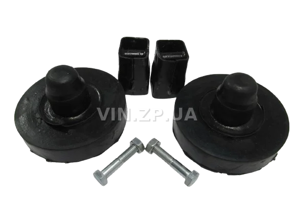 Проставка удлинитель амортизатора Ланос, Сенс, Нексия, задний-61 мм, с проставками в пружину-28 мм, к-кт 4шт АВТОЗАЗДЕТАЛЬ