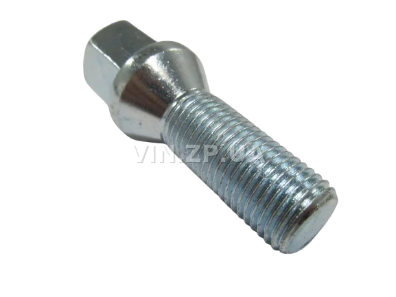 Болт колеса на титан Москвич 2141, иномарки МЕТИЗ ключ 17, М14 x 1.5 x 33.5, 1шт
