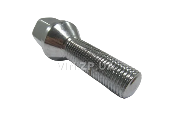 Болт колеса удлинённый ВАЗ 2101-2106, 2104-2107, 2110-2112 МЕТИЗ ключ 19, М12 x 1.25 x 32, 1шт