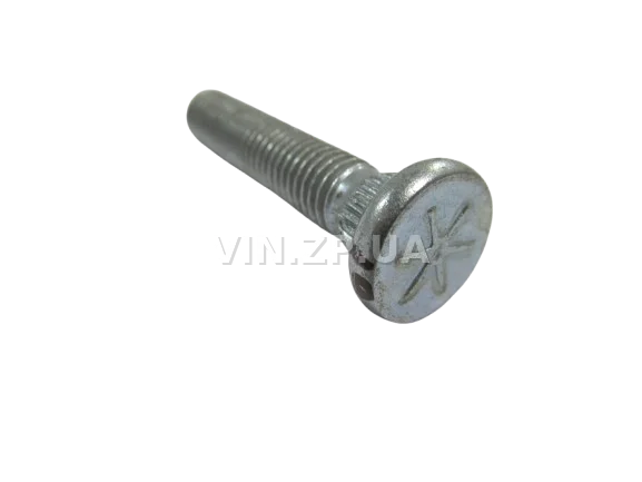 Болт опоры стойки ВАЗ 2108-21099, 2110, 2115, Ланос МЕТИЗ ремонтный удлиненный, М8 x1.25 х 45, 1шт 2