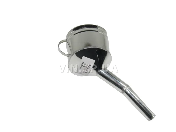 Лейка топливная 1.0л, носик d 25мм с изгибм ВИДЕКС бензин, дизель, с сеткой-фильтром, оцинкованная Б-4 3