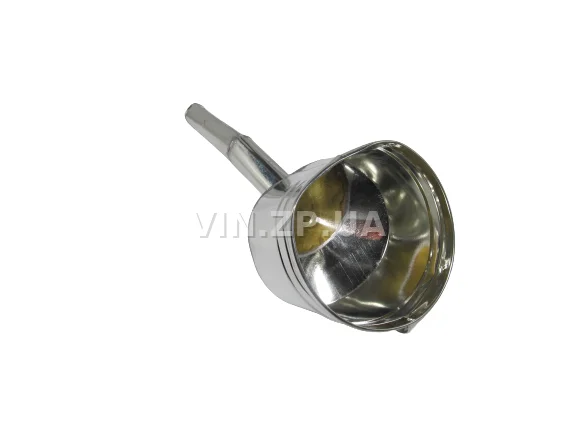 Лейка топливная 1.0л, носик d 25мм с изгибм ВИДЕКС бензин, дизель, с сеткой-фильтром, оцинкованная Б-4 4