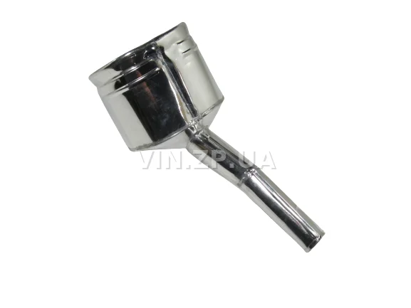 Лейка топливная 1.0л, носик d 25мм с изгибм ВИДЕКС бензин, дизель, с сеткой-фильтром, оцинкованная Б-4 5