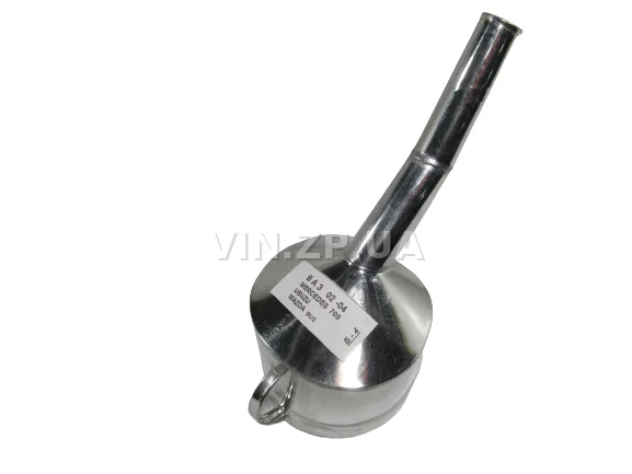 Лейка топливная 1.0л, носик d 25мм с изгибм ВИДЕКС бензин, дизель, с сеткой-фильтром, оцинкованная Б-4 1