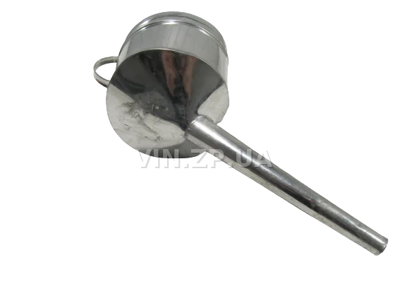 Лейка топливная 1.0л, носик d 20мм прямой ВИДЕКС бензин, дизель, с сеткой-фильтром, оцинкованная Б-1 7