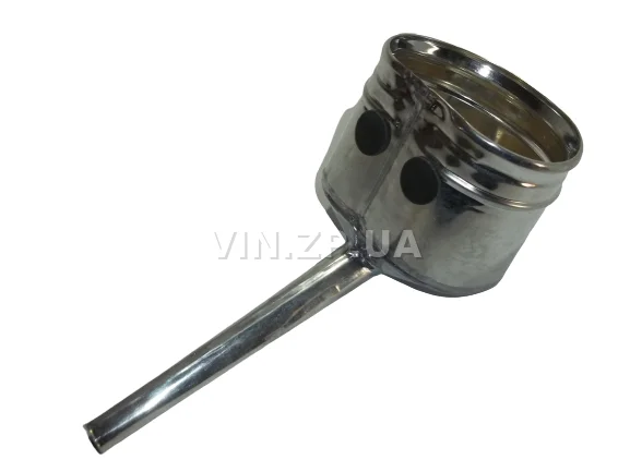 Лейка топливная 1.0л, носик d 20мм прямой ВИДЕКС бензин, дизель, с сеткой-фильтром, оцинкованная Б-1