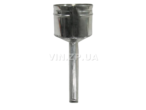 Лейка топливная 1.0л носик d 25мм прямой ВИДЕКС бензин, дизель, с сеткой-фильтром, оцинкованная Б-2 5