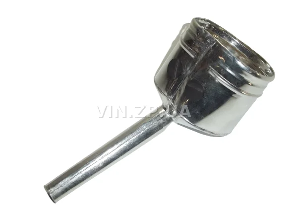 Лейка топливная 1.0л носик d 25мм прямой ВИДЕКС бензин, дизель, с сеткой-фильтром, оцинкованная Б-2