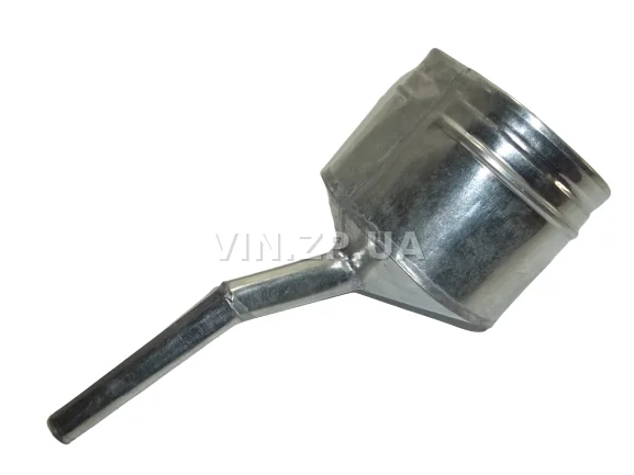 Лейка топливная 1.0л, носик d 20мм с изгибом ВИДЕКС бензин, дизель, с сеткой-фильтром, оцинкованная Б-3