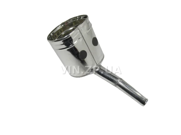 Лейка топливная 1.5л, носик d 25мм с изгибм ВИДЕКС бензин, дизель, с сеткой-фильтром, оцинкованная Д-3 4