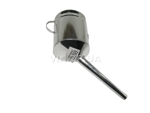 Лейка топливная 1.5л носик d 20мм прямой ВИДЕКС бензин, дизель, с сеткой-фильтром, оцинкованная Д-2 3