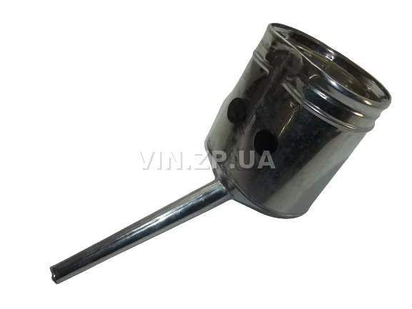 Лейка топливная 1.5л носик d 20мм прямой ВИДЕКС бензин, дизель, с сеткой-фильтром, оцинкованная Д-2