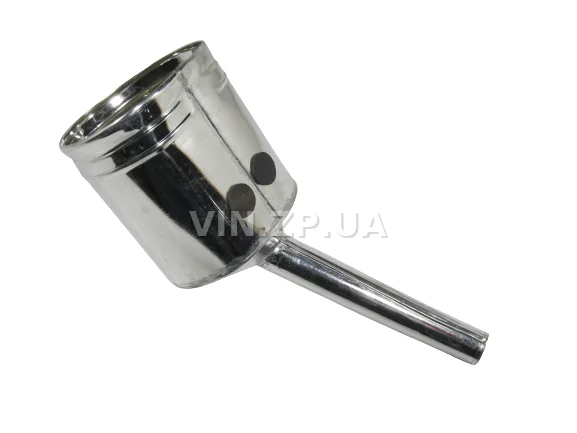 Лейка топливная 1.5л носик d 25мм прямой ВИДЕКС бензин, дизель, с сеткой-фильтром, оцинкованная Д-1 3