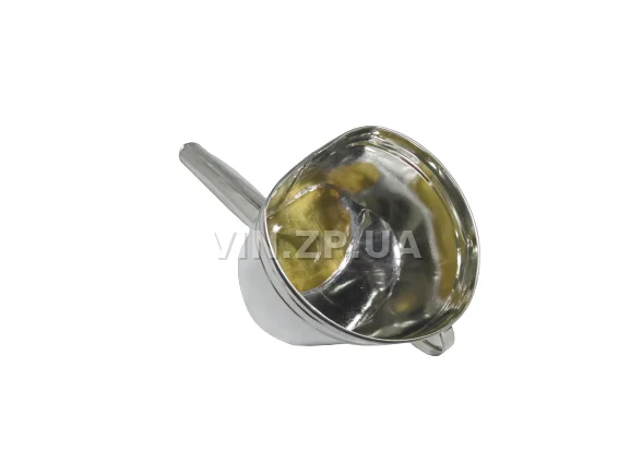 Лейка топливная 1.5л носик d 25мм прямой ВИДЕКС бензин, дизель, с сеткой-фильтром, оцинкованная Д-1 4