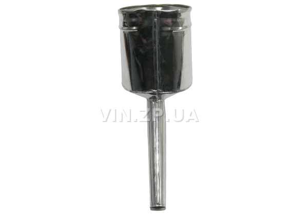 Лейка топливная 1.5л носик d 25мм прямой ВИДЕКС бензин, дизель, с сеткой-фильтром, оцинкованная Д-1 6