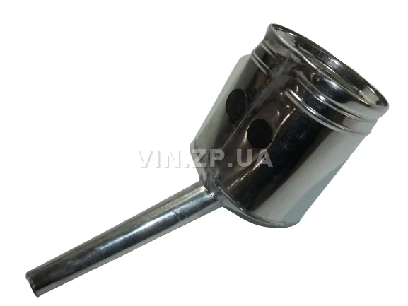 Лейка топливная 1.5л носик d 25мм прямой ВИДЕКС бензин, дизель, с сеткой-фильтром, оцинкованная Д-1