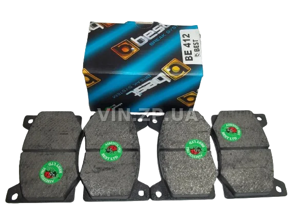 Колодки тормозные передние BEST Москвич 412, 2140, 2137, 2734, комплект 4шт