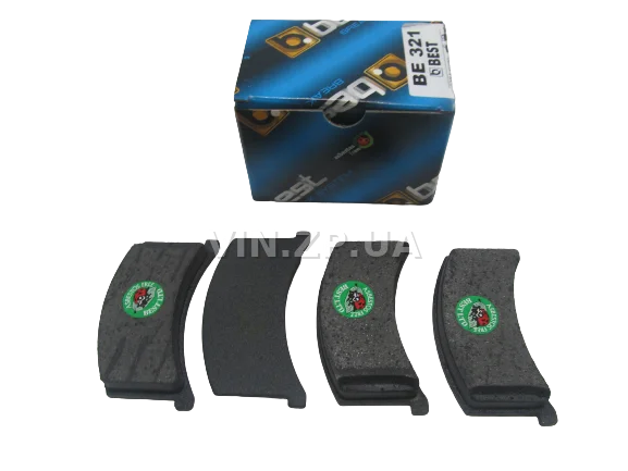 Колодки тормозные передние BEST Таврия 1102, Славута 1103, Дана 1105, комплект 4шт
