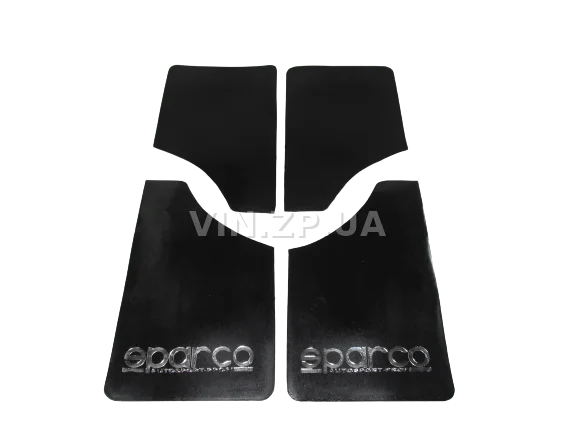 Брызговики SPARCO 360 х 220 мм, универсальные, черные, к-кт 4шт, мягкий капрон 3