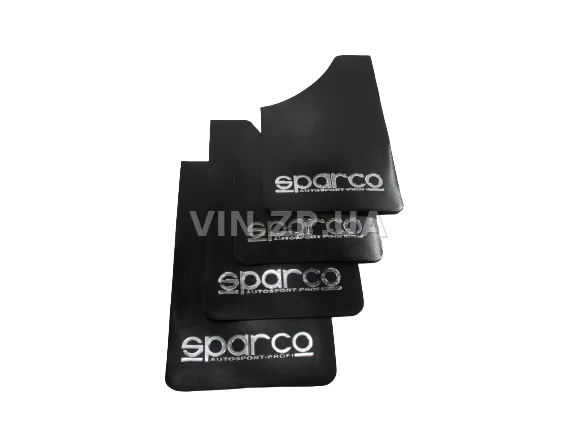 Брызговики SPARCO 360 х 220 мм, универсальные, черные, к-кт 4шт, мягкий капрон 4