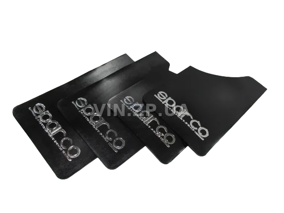 Брызговики SPARCO 360 х 220 мм, универсальные, черные, к-кт 4шт, мягкий капрон 5