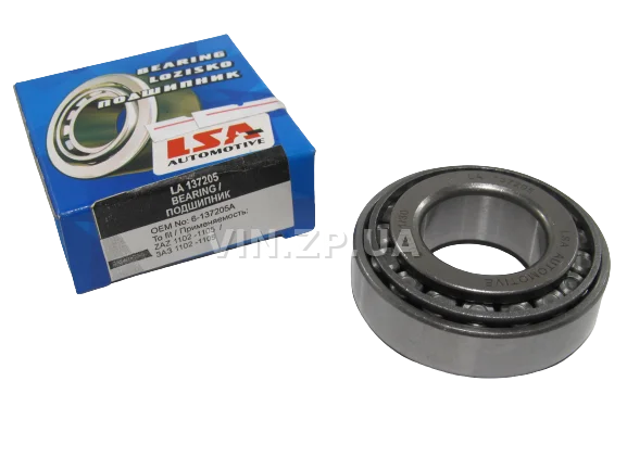 Подшипник ступицы задней LSA Таврия 1102, Славута 1103, Дана 1105, внутренний, 13 7205 1