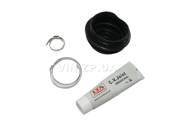 Пыльник ШРУС ВАЗ 2108, 2109, 21099, 2110, 2111, 2112, 2113, 2114, 2115, наружный ремкомплект со смазкой и хомутами LSA 3