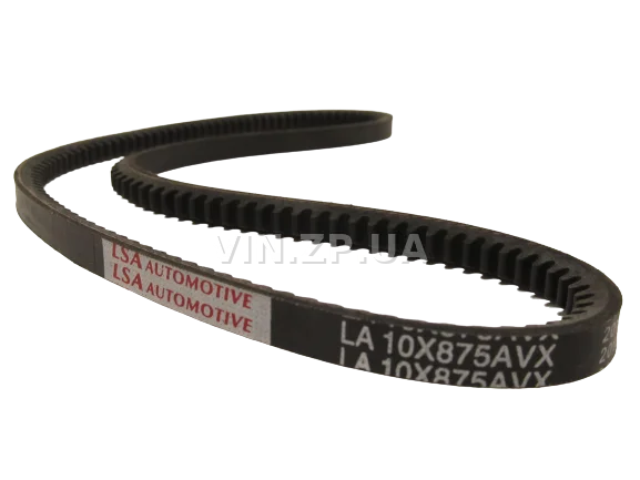 Ремень генератора LSA Москвич 412, 2140, клиновой зубчатый 10 х 875 мм 3