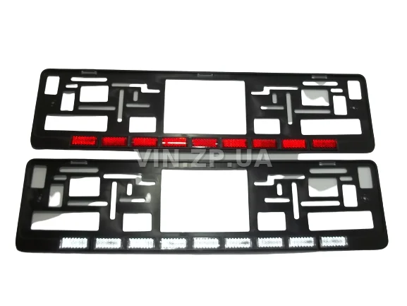 Рамка номера SPEED-MASTER широкий катафот, комплект 2 штуки