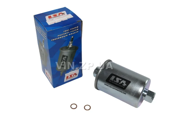 Фильтр топливный на гайке LSA  ВАЗ 2107, 2108, 2109, 2110, 2111, 2112, 2113, 2114, 2115, 2120, 21213, 21214, 2131, инжекторные авто
