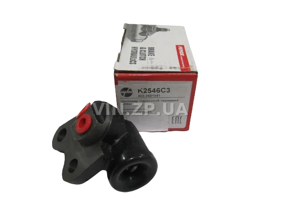 Цилиндр тормозной передний ФЕНОКС
 Москвич 412, 2140, 2137, 2734, ИЖ 427, 434, левый, под шланги М10 и М12