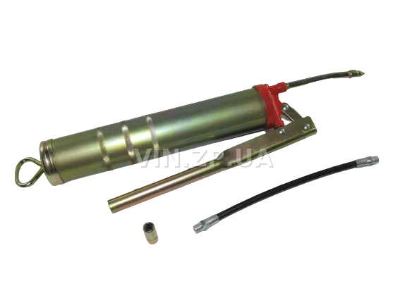 Шприц для смазки INTERTOOL "Домашний Мастер",  0,5 л, со шлангом и насадкой 2