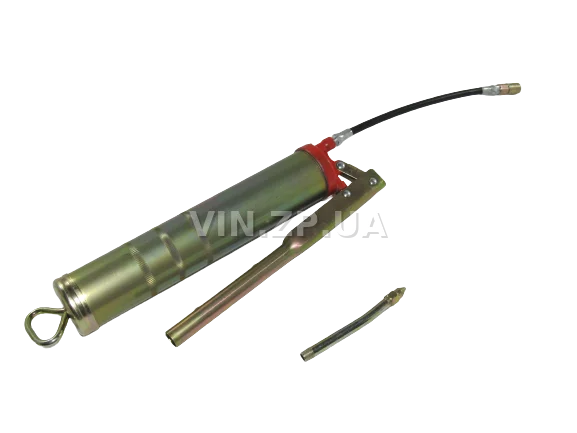 Шприц для смазки INTERTOOL "Домашний Мастер",  0,5 л, со шлангом и насадкой 4