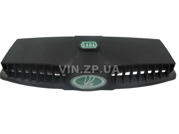 Дефлектор воздухозаборника капота ВАЗ 2101, 2102, 2103, 2106 BAGIS зелёный значок ЛАДЬЯ, к-кт 2шт 3