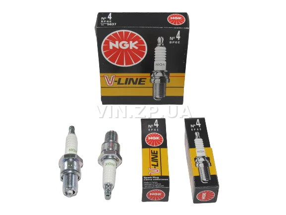 Свечи Зажигания NGK V-Line 4 ВАЗ 2101-07 2108-099 Нива Таврия Москвич 4шт BP6E