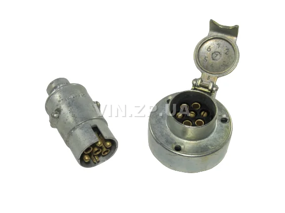 Разъем прицепа фаркопа  "мама-папа", металл, гальваническое покрытие, комплект ВЗА 3