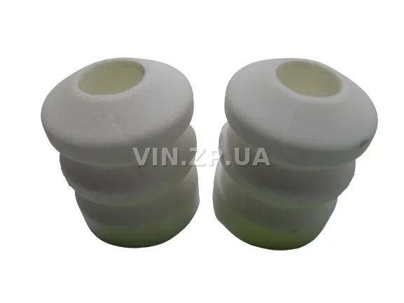 Отбойник заднего амортизатора силиконовый белый LSA ВАЗ 2108, 2109, 21099, 2113, 2114, 2115, буфер хода сжатия, комплект 2шт