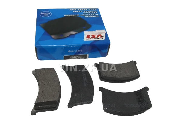 Колодки тормозные передние LSA Таврия 1102, Славута 1103, Дана 1105, комплект 4шт 2