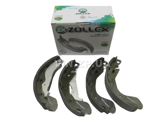 Колодки тормозные задние ZOLLEX Авео, Вида, комплект 4шт, OEM 96473229