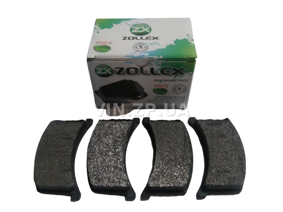Колодки тормозные передние ZOLLEX Таврия 1102, Славута 1103, Дана 1105, комплект 4шт