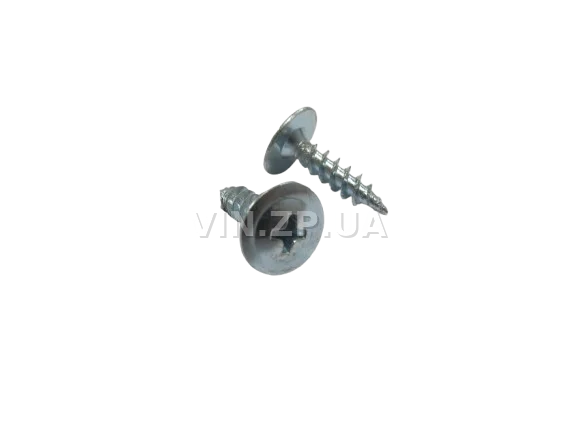 Винт саморез с прессшайбой, белый, 4.2 x 16 МЕТИЗ