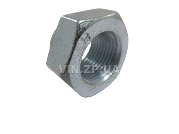 Гайка ступицы ЗАЗ 1102, ВАЗ 2101-2107, левая, ключ 27, без точек, правая резьба МЕТИЗ М18 х 1.5 , 1шт 3