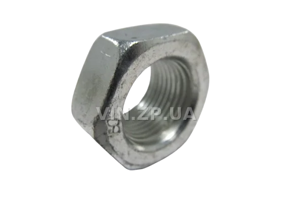 Гайка ступицы правой ВАЗ 2101-2107, 2121, ключ 27, с точками, левая резьба МЕТИЗ М18 х 1.5, 1шт 3