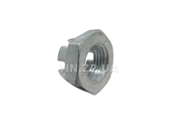 Гайка наконечника рулевых тяг ВАЗ 2101-2107 МЕТИЗ корончатая, М14 х 1.5, 1шт