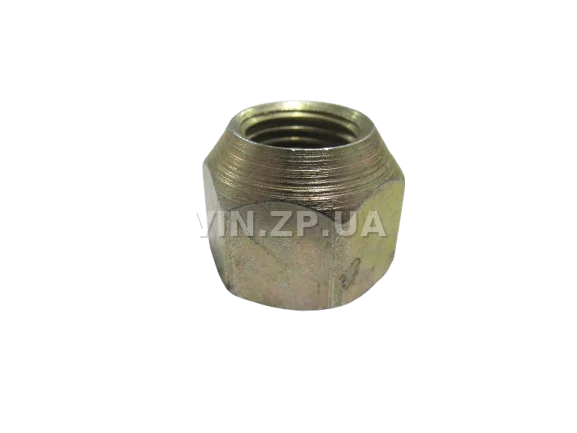 Гайка колеса Волга ГАЗ 2401, 2410, 3102, 31029, ключ 22, открытая, конус МЕТИЗ М14 х 1.5 х 35, 1шт 2